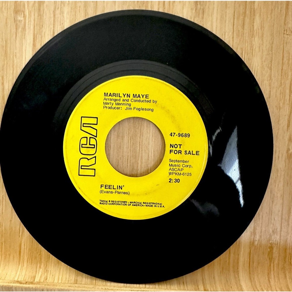Pop Promo 45 Marilyn Maye - Mr. Clown / Feelin' On Rca Jukebox 7" Single Record